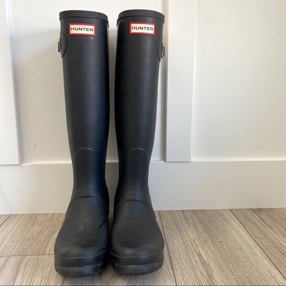 Hunter Shoes - Hunter Tall Matte Black Boots